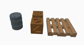 Crates, pallet, and barrel