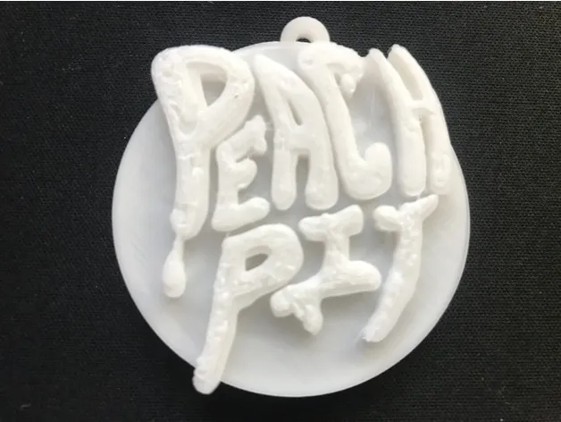 Peach Pit Band Keychain