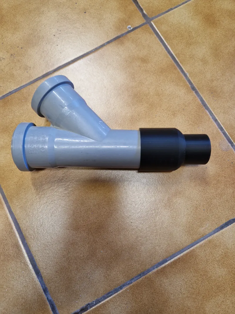 Absaug Schlauch Adapter 50mm Spiralschlauch auf HT 50 Rohr (Männlich)