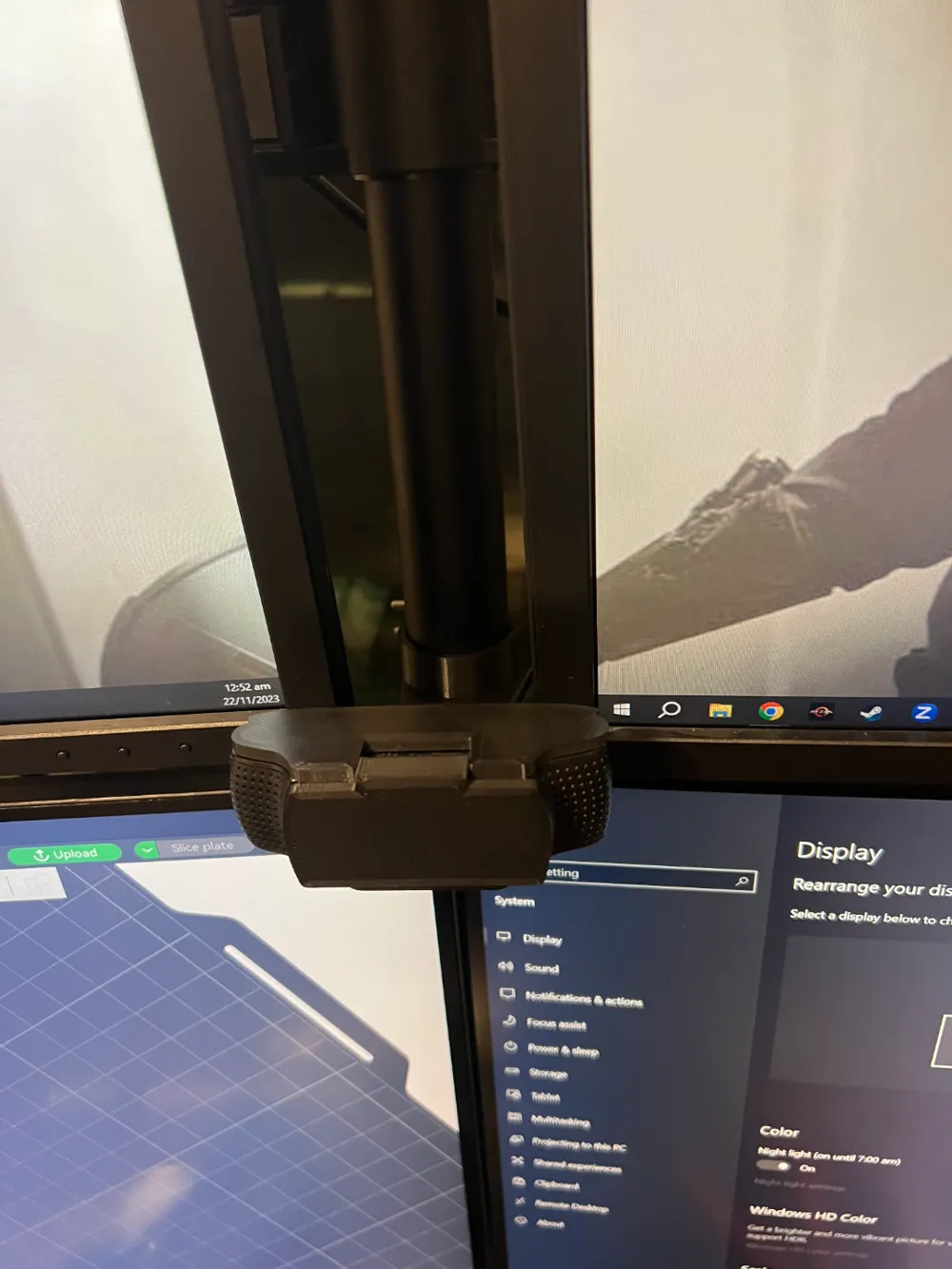 Quad Monitor Arm cam Mount by nopack MakerWorld