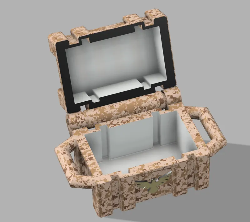 Military Crate Working Hinge Small