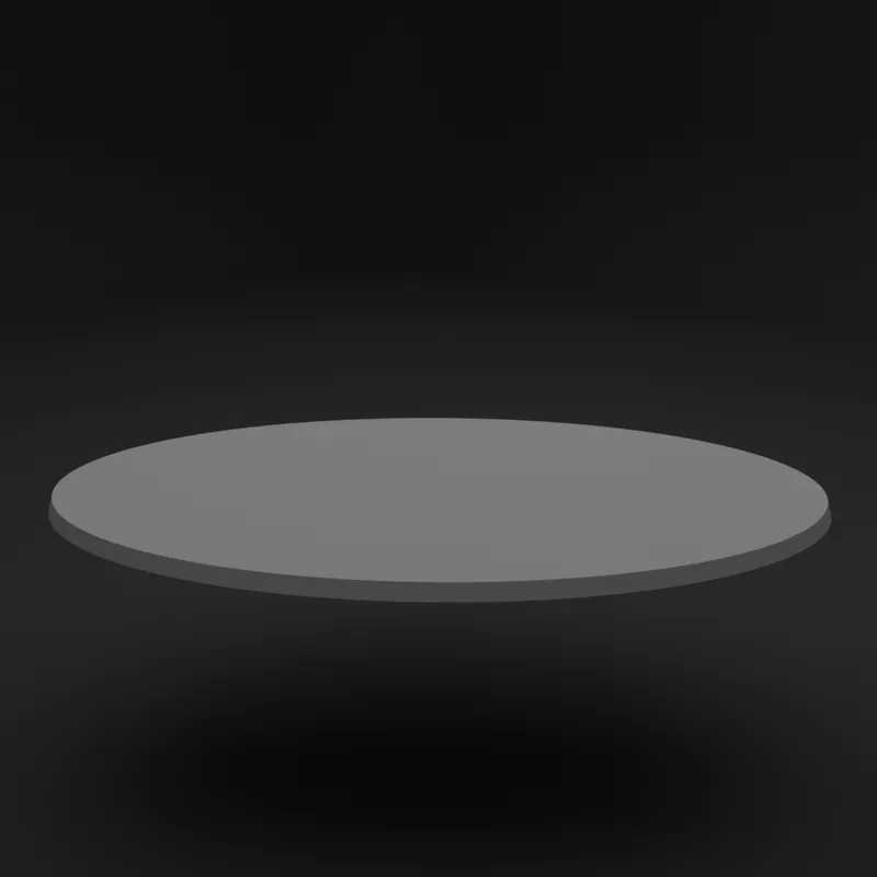 170mm oval tabletop base