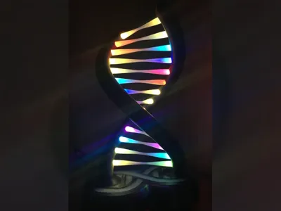 RGB LED DOUBLE HELIX DNA LAMP Arduino Code Remix
