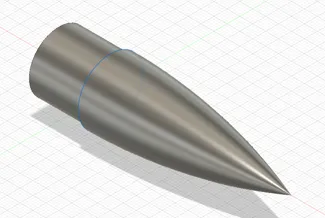Rocket Nose Cone (25mm_OD)
