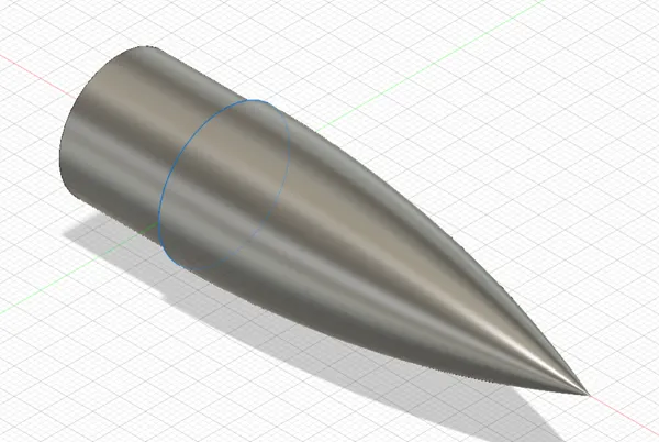 Ogive de fusée modèle réduit (25 mm de diamètre)