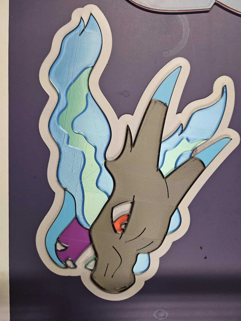 Mega charizard wall art
