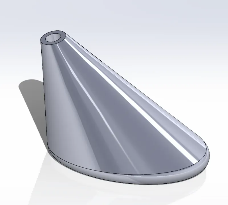 Simple foot for 6mm tubes (drone legs, struts, etc) 