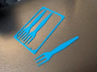 Chip Fork Credit Card Size