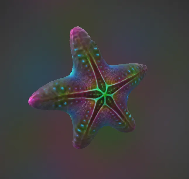 Bioluminescent Star (for painting)