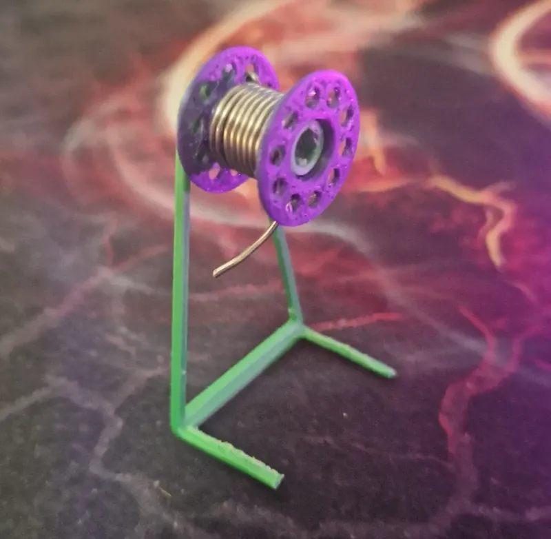 Solder spool and holder