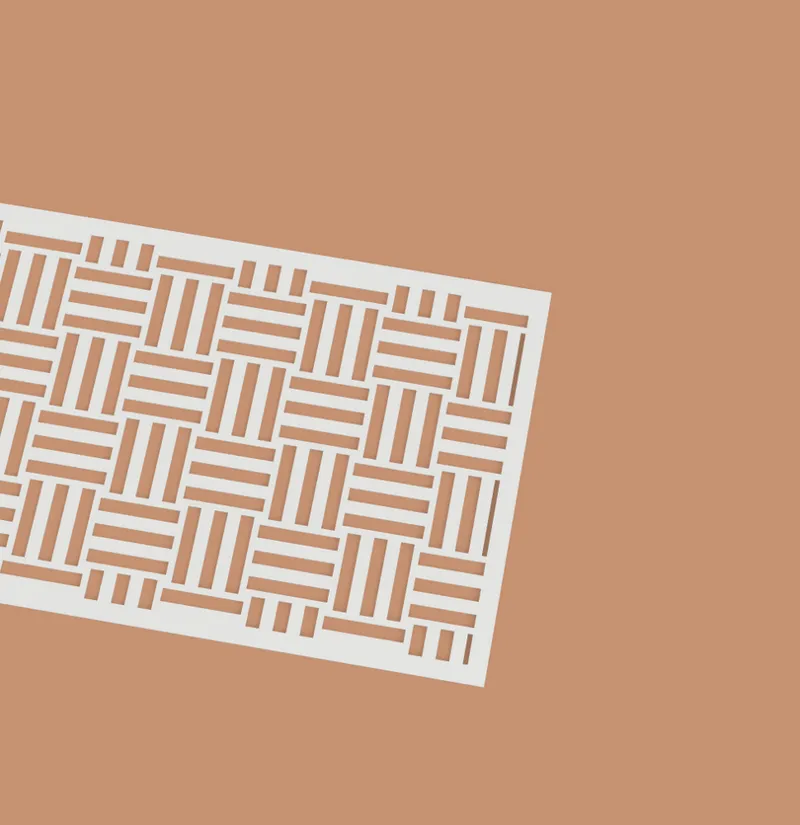 Pochoir figure japonnaise rectangle 