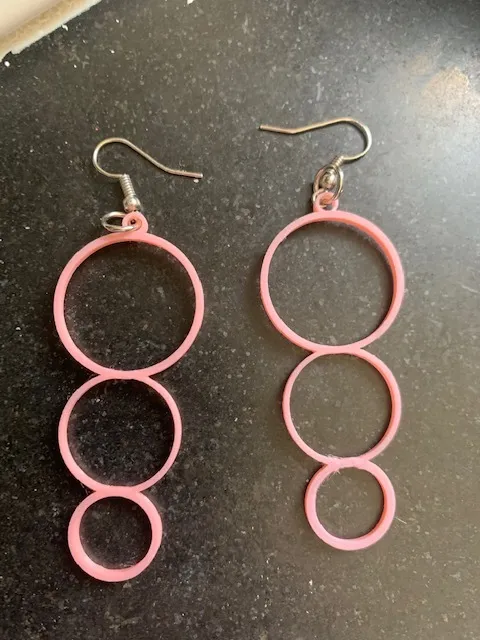 Triple Ringed Earring