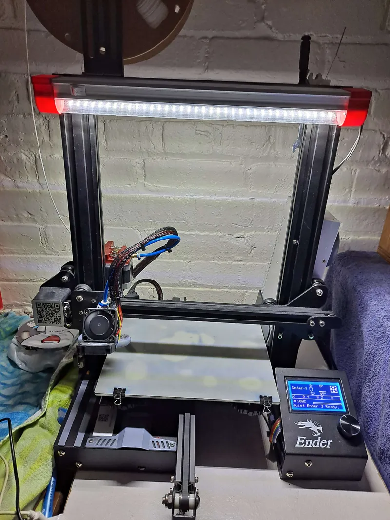Ender 3 LED Light Mounts for 24V Light Bar