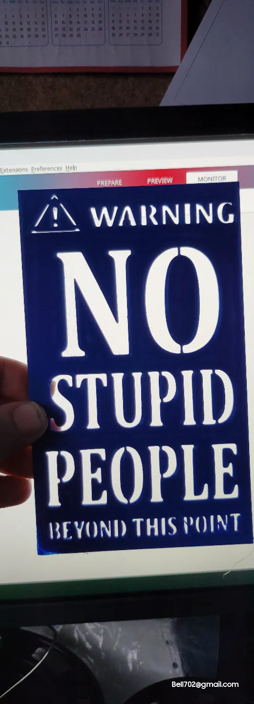 Stupid People Stencil 