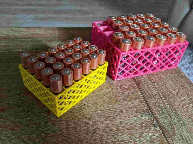 Crate for batteries AAA and AA