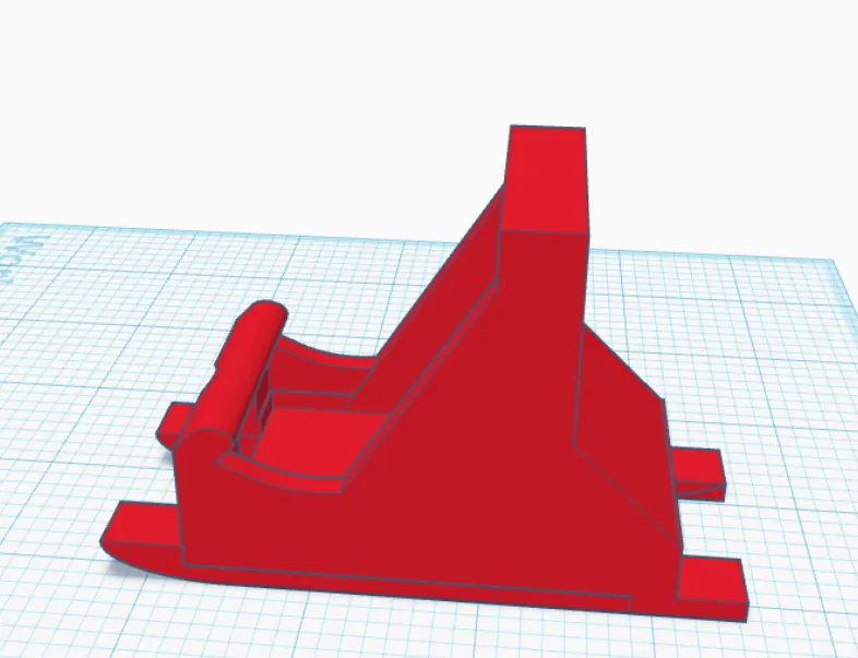 Dog sled phone stand