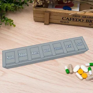 Week Labeled Pill Case