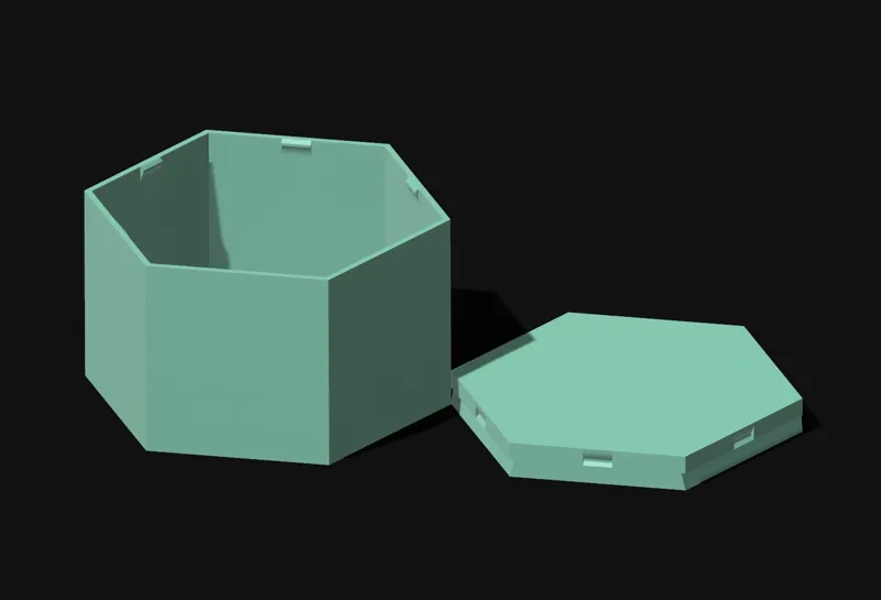 Pill Box Hexagonal
