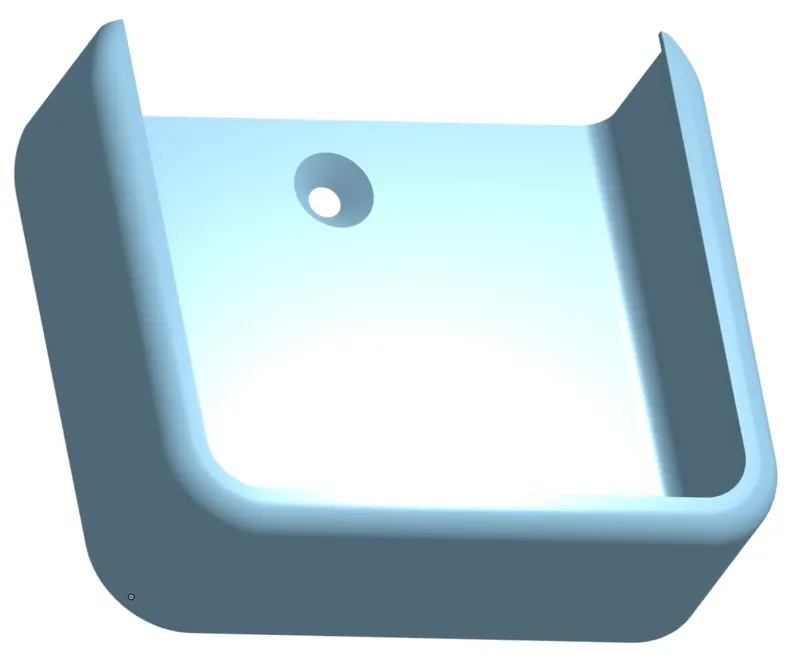 Simple remix with a small hole added to use a screw