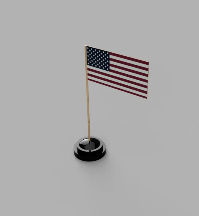 Desk flag stand (solid)