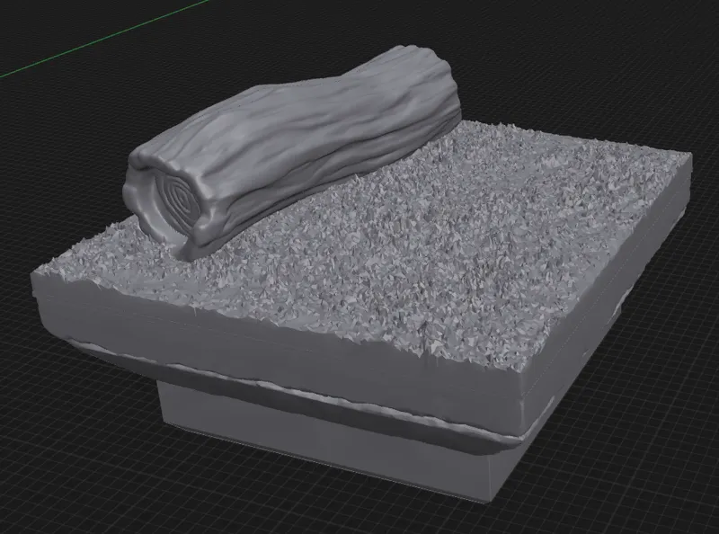 Log - Dirt Grass Terrain - DungeonBlocks