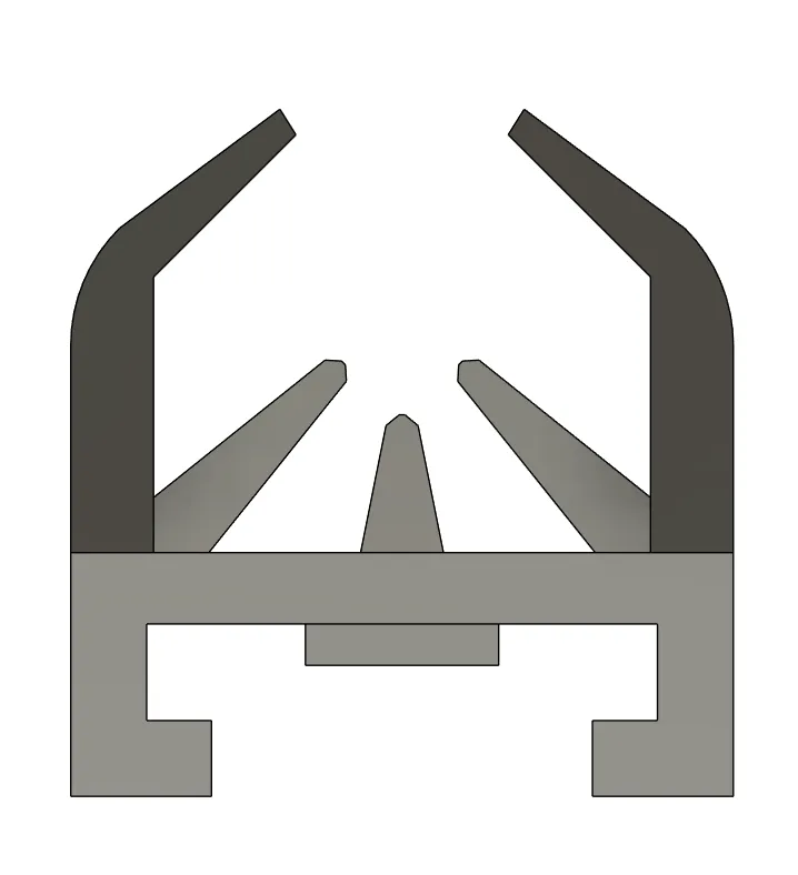 Nerf blaster rail iron sights