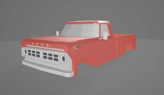 Ford F100 low poly