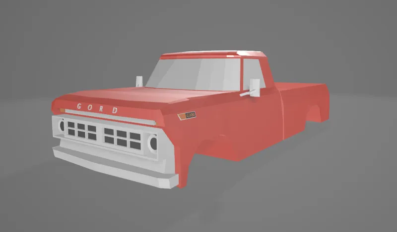 Ford F100 low poly