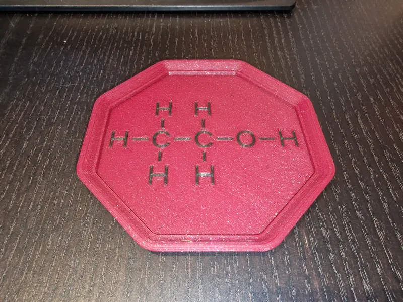 Stackable coasters for lovers of chemistry and Beer / Coffee
