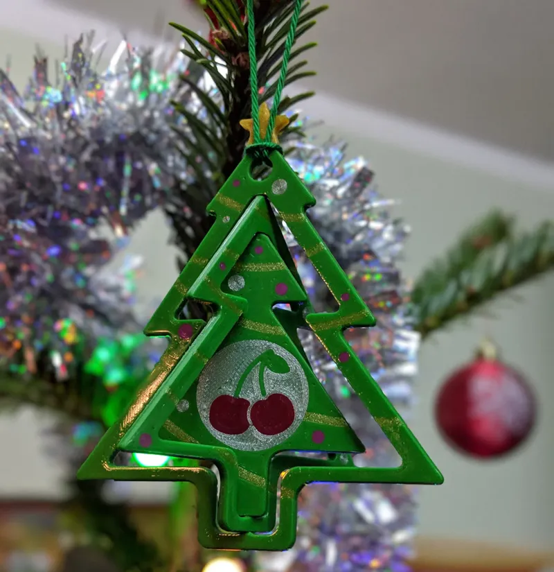 Christmas Tree Ornament - Print in Place - MMU / AMS