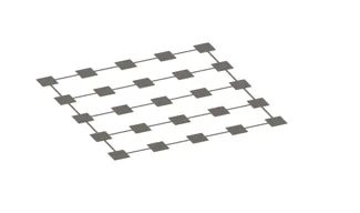 .2mm first layer test (20x20 Squares 30mm spacing)
