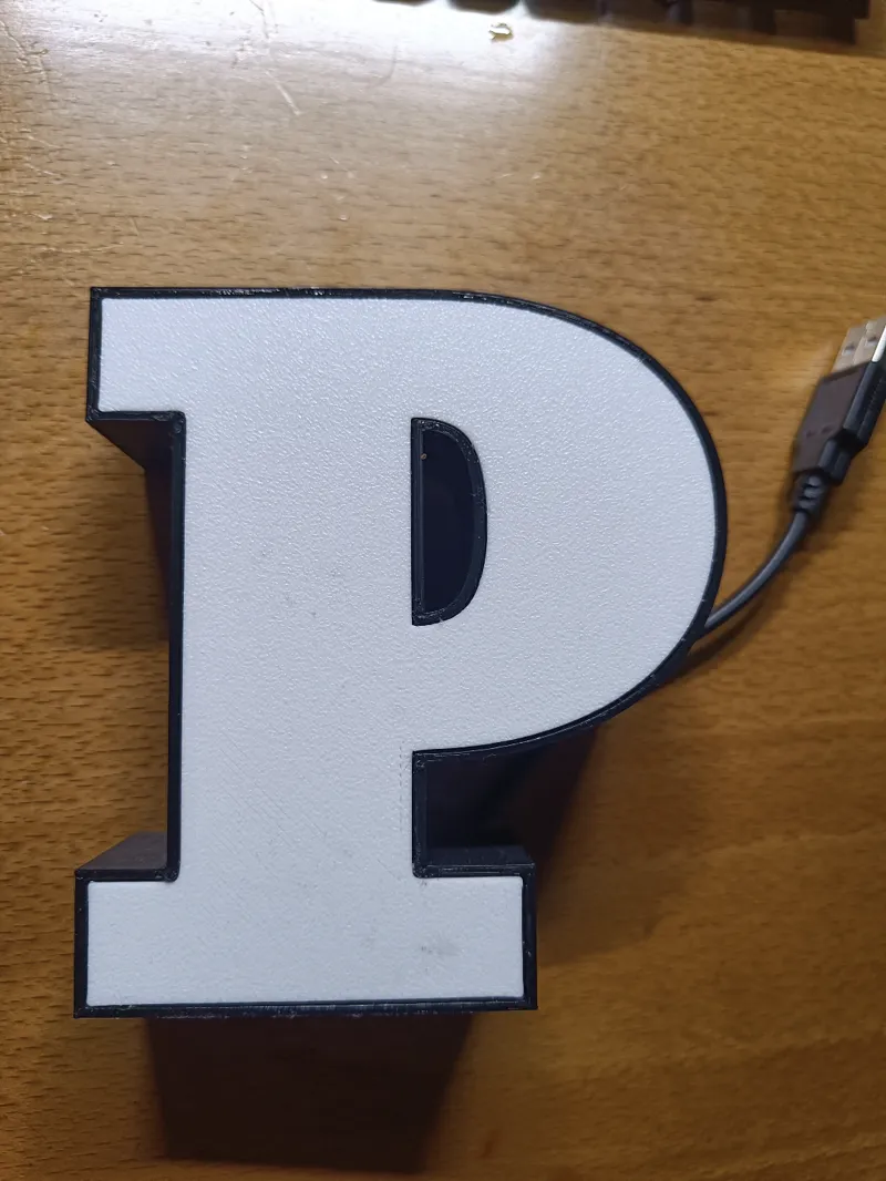 Letter Lightbox - Letter P