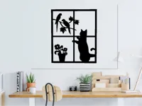 Décoration murale chat à la fenêtre — photo 1