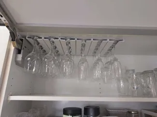 modular wine glass hanger
