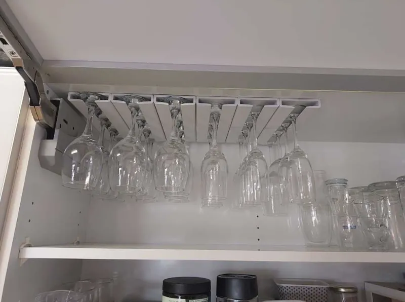 modular wine glass hanger