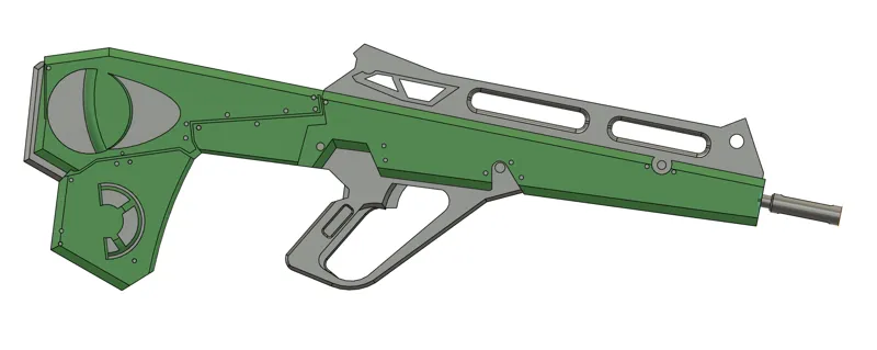 Evangelion Pallet Rifle (Pallet Gun) Kit Card. No Supports needed.