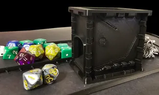 Mini Foldable Dice Tower (card kit) / Emergency Dice Tower