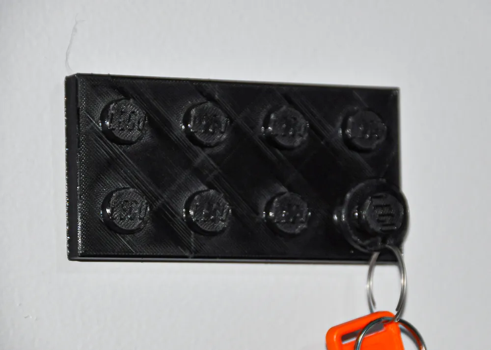 2x4 LEGOs keychain wall holder Remixed by Olaff MakerWorld