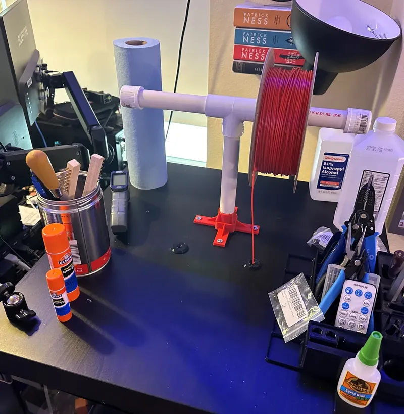 IKEA Lack PVC Pipe Spool Holder