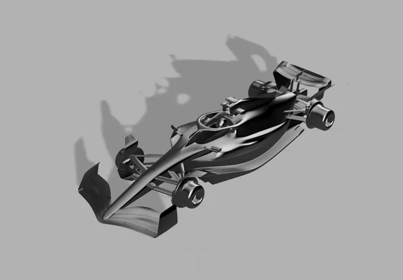 Modified F1 car for printing, cool design to keep on desk