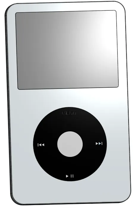 iPod Classic 5th Gen To Scale