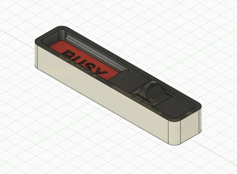 Busy / free indicator when working (with magnets)
