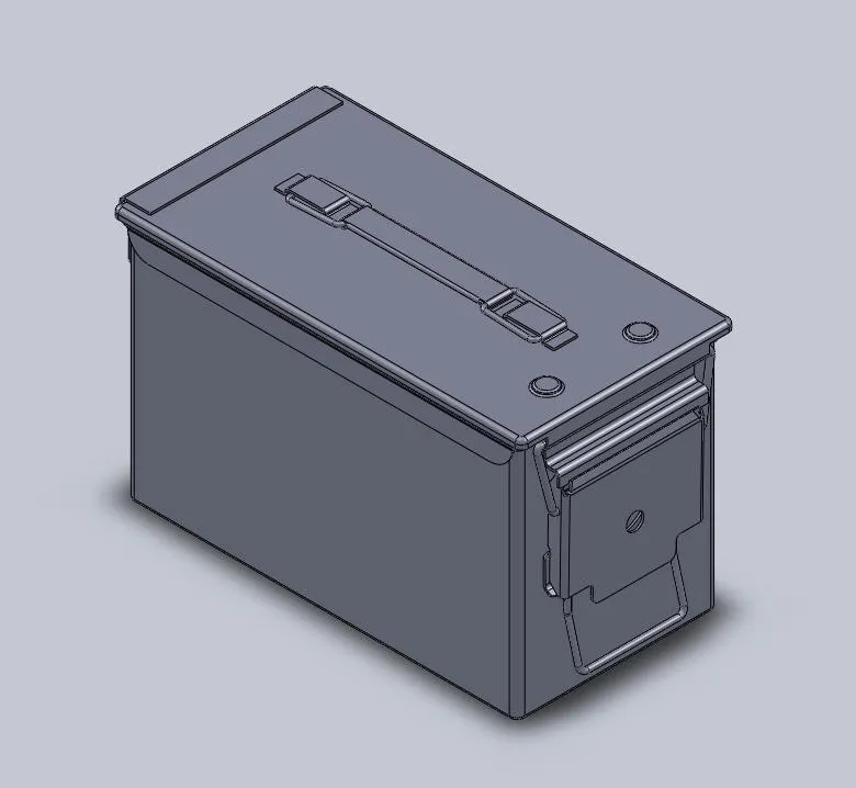 50 Cal Ammo Can - Dimensional Model