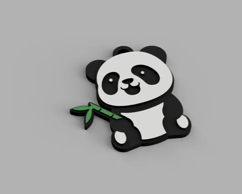 Panda keychain