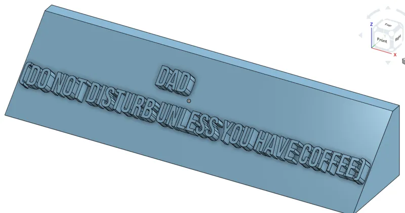 Funny dad placard