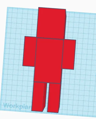 Minecraft character with potentially moving limbs