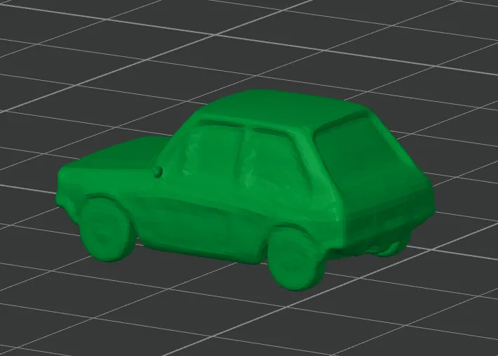 Small '80s style car