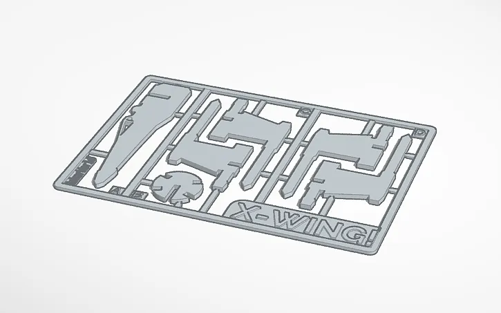 X-Wing 3D Kit Card