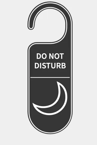 Do Not Disturb door hanger