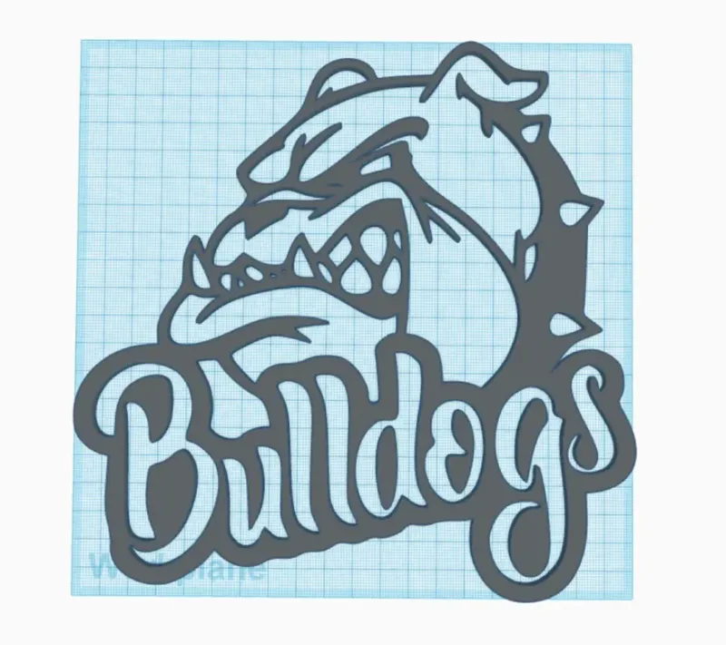 Bulldogs Logo wallart
